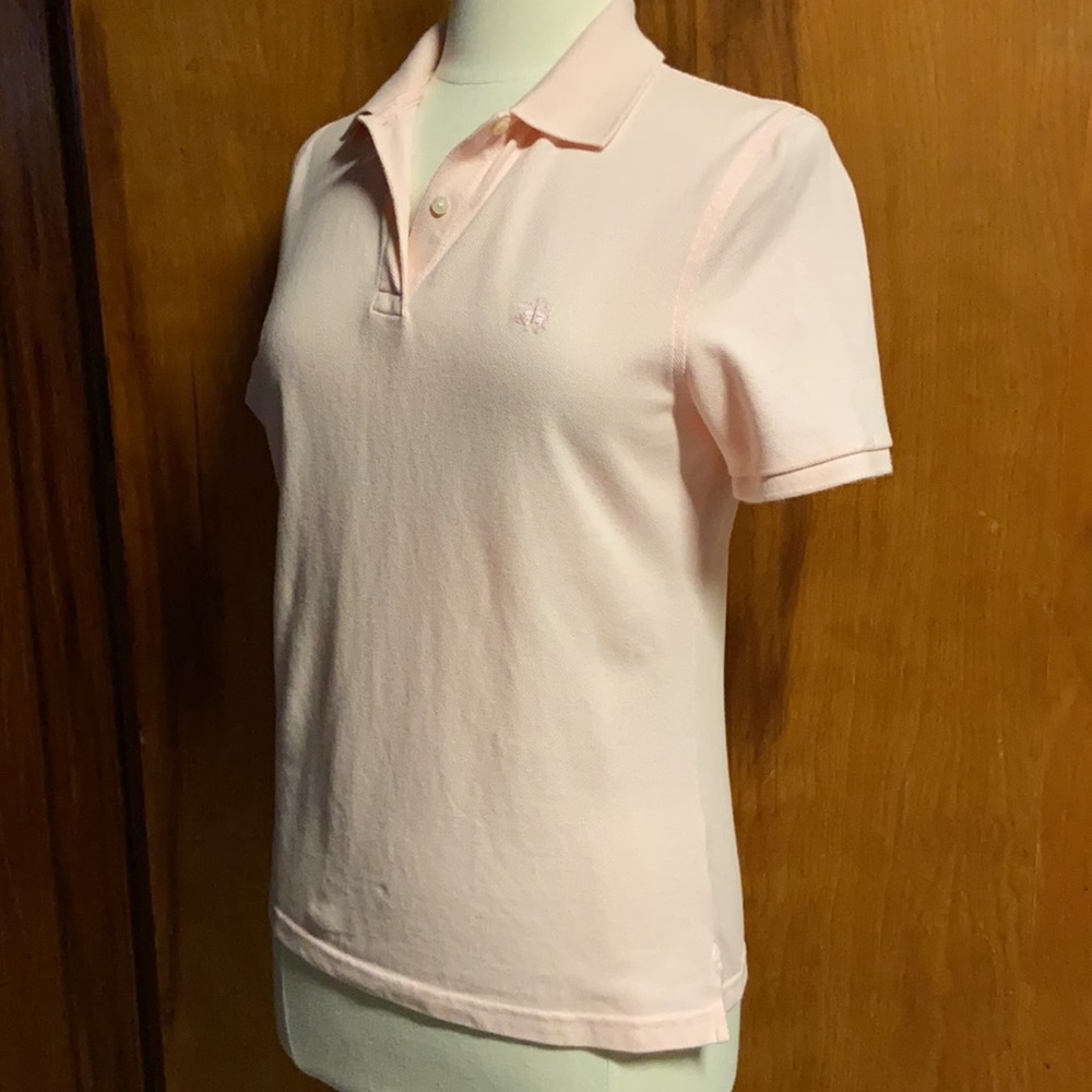 Brooks Brothers 346 Pastel Pink Classic Polo shirt logo size med cotton